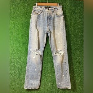 NWT Women’s Amiri Straight, Bleached Out Indigo